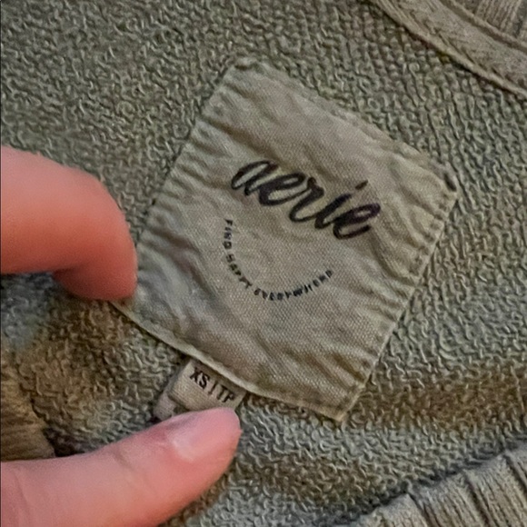 Sage Green Aerie Oversized Sweater - Picture 4 of 9